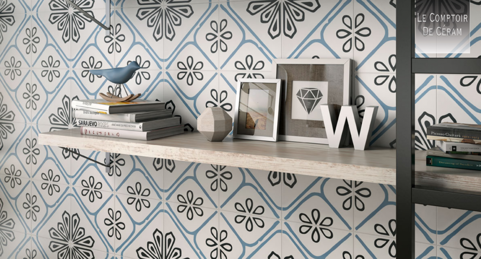 carrelage azulejos portugais pour sol et mur 22 x 22 cm bleu blanc paris 75