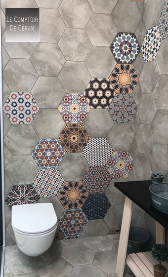 tomette hexagonale motifs andalou sol et mur design 2024 paris 75