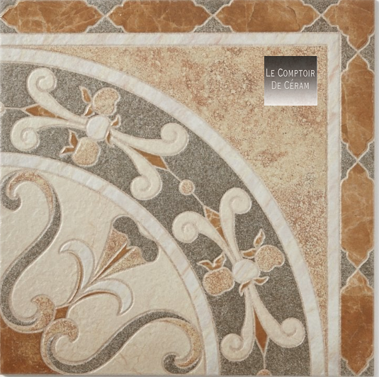 rosace carrelage sol motifs victorien  2025Montpellier 34