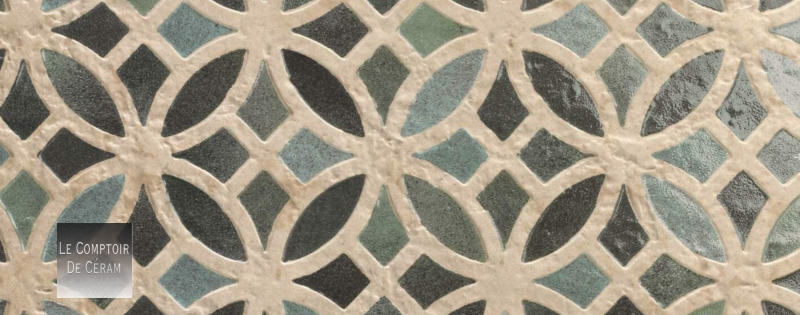 carrelage mural oriental vert terre cuite grand format Grenoble 38
