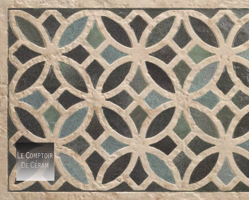 faïence motifs orientaux vert pour terrasse Nîmes 30